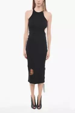 오프화이트 롱 원피스 OWDB365C99JER0011000 Black