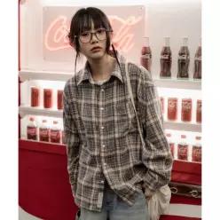 리메인세컨드 오버핏 플란넬 포켓 체크 셔츠 [딥블루] 2439680