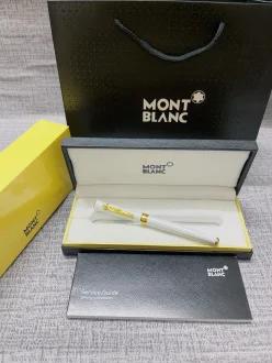 미국 몽블랑 마이스터스투크 화이트 골드 트림 고급 필기구 세트 318562265071