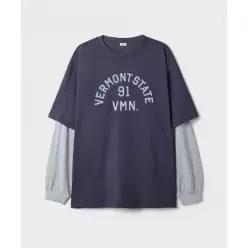 SPAO 그래픽 레이어드 긴팔티 SPLWG49C64