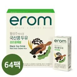 이롬황성주 검은콩깨쌀 두유 190ml x 64팩