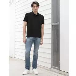 CALVIN KLEIN JEANS 남성 슬림핏 블루 37.5 기능성 데님(4RB747G) LE1220132797