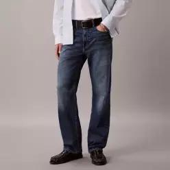 CALVIN KLEIN JEANS 남성 90s 스트레이트 다크 블루 문 써모 데님(4RH789G) LE1222515223