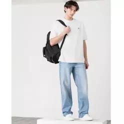 CALVIN KLEIN JEANS 남성 배기핏 라이트블루 스톤워시 데님(4RB919G) LE1220132777