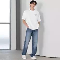 CALVIN KLEIN JEANS 남성 90 s 스트레이트핏 미드블루 37.5 기능성 데님(4LB760G) LE1220