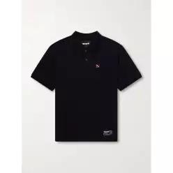 26 FW 네이버후드 블랙 로고 아플리케 자수 코튼 피케 폴로 셔츠 TP577721659