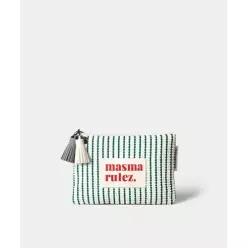 매장정품  MASMARULEZ 5002828392 Basic pouch Waffle stipe 그린 미니백 클러치 3147562