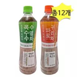 더하다 옥수수 수염차 500ml 파로 귀리차 500ml 각6개 12개