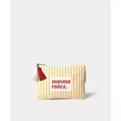 매장정품  MASMARULEZ 5002828393 Basic pouch Waffle stipe 옐로우 미니백 클러치 3147563