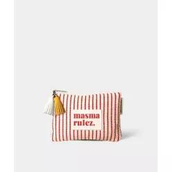 매장정품  MASMARULEZ 5002828394 Basic pouch Waffle stipe 레드 미니백 클러치 3147564