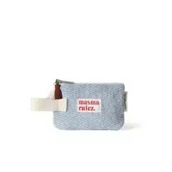 매장정품  MASMARULEZ 5012570701 Mini strap pouch 포그니 Baby blue 미니백 클러치 4549049