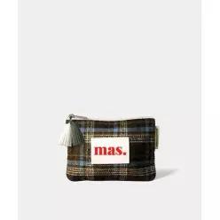 매장정품  MASMARULEZ 5002828386 Basic pouch BM Check 브라운 블루 미니백 클러치 314755