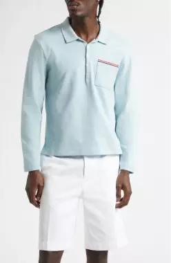 Thom Browne 톰 브라운 면 저지 포켓 티셔츠 7572509