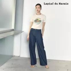 라삐아프 사이드 플리츠 데님 1종 [런칭 가격 59,900원]