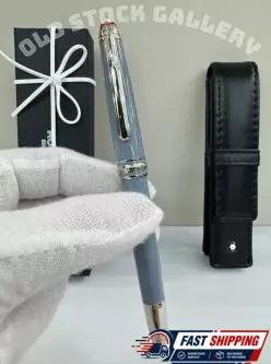 미국 입찰 MB 마이스터스틱 만년필 163 연한 파랑 몽블랑 가죽 케이스 빠른 178296178504