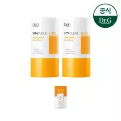 비타 클리어 워터프루프 선 스틱 21g 2개 (증)브라이트닝 업 선 플러스 2ml