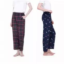 비비안 여성 라운지 바지 2pk - 네이비/레드(닥스훈트) 776117