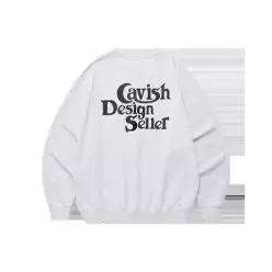 CAVISH 카비시 셀러 로고 크루넥 라이트 그레이 122786676 CV2EFUM441ALG