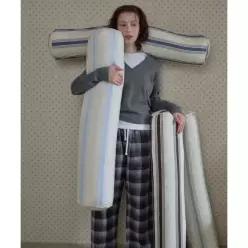 VIVIHOME 런던 스트라이프 고밀도 순면 알러지케어 바디필로우 4컬러