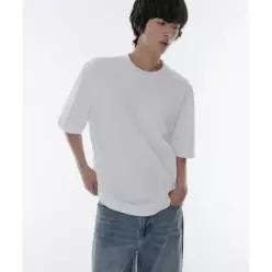 무신사 스탠다드 MUSINSA STANDARD [쿨탠다드] 릴렉스 핏 크루 넥 피케 티셔츠 [