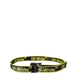 Off White 오프 화이트 그래픽 산업 벨트 - 검정/노랑 7614792