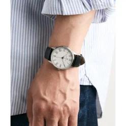 :매장정품: OST 달빛정원 블랙레더 남성 커플 가죽시계 OTC119V01ASB 198836 911RB