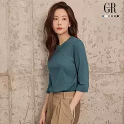 26FW 퓨어코튼100 7부 티블라우스 6종
