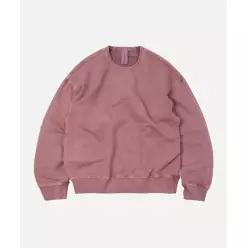 프즘웍스 OG PIGMENT DYEING SWEATSHIRT 003 _ PINK 3081517 FZWOGTS082