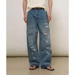 제너럴아이디어 GENERALIDEA MAN 디스트로이드 데님 팬츠 [BLUE] GF1MPT015 GF1MPT015BL 238701