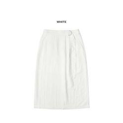 SIST9038 T/N 벨티드 스커트_White