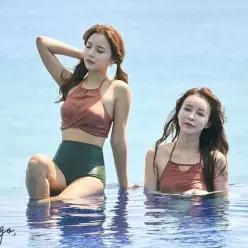 [하프클럽/셀러허브_여성트랜드패션]비치웨어 홀더넥 이무 이쁜 비키니02