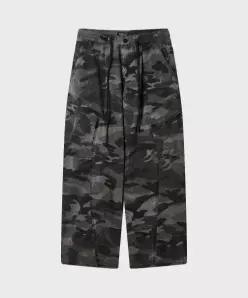 후아유 WHOAU Wide Cotton Nylon Cargo Pants F WHTAG4929F