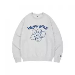 와키윌리 WACKY WILLY 빅릴리 맨투맨 라이트 그레이 WA2601CR13LG 244043