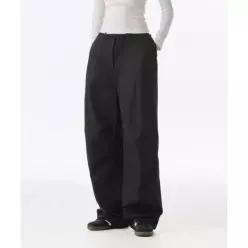 MUSINSA STANDARD WOMAN 우먼즈 코튼 파라슈트 팬츠 [블랙]MWEPC4Z31-BK