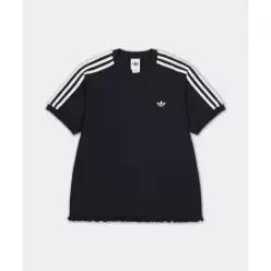 아디다스 ADIDAS 3-스트라이프 플리티드 티 - 블랙 LG4313 261282