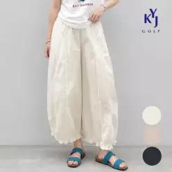 김영주골프 여름 벌룬 와이드 앞절개 여성 밴딩 팬츠 KQMLSL94