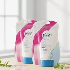 VEET 비트 인샤워 150g 2개 제모크림 셀프왁싱 목욕제모제 팔 다리 겨드랑이 Y존 프랑스제조