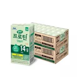 매일유업 식물성 프로틴 당솔브 음료 오곡맛 2박스 (190ml*24팩*2박스)