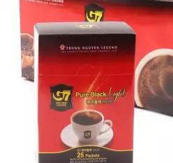 베트남 G7 퓨어블랙 라이트 커피 22.5g (0.9g x 25개입) / 공식수입 인스턴트 블랙커피