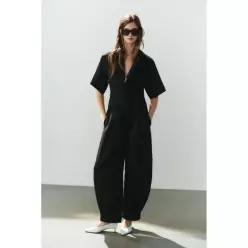 ZARA TRENCH 트렌치 JUMPSUIT 점프수트 수트 - BLACK 블랙 블랙 7838/194/800