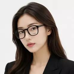생로랑 안경테 SL 549 SLIM OPT 001 스퀘어 뿔테 안경