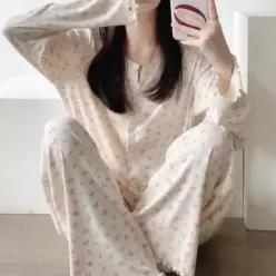 [라일리여성언더웨어] Rly 소프트 홈웨어 여성 잔꽃 파자마 세트
