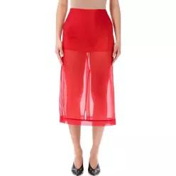 페리 시어 미디 스커트 SKFS163977000 RED