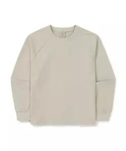 스노우피크 어패럴 라고 여성 맨투맨 S25FWTHT33 Light Beige