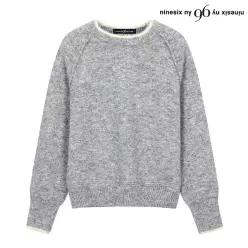 데일리 라운드넥 배색 나그랑 울 긴팔 니트 (NO3KT020L0)