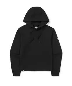 스노우피크 어패럴 베이직 여성 세미크롭 후드 티셔츠 S FHD11 Black
