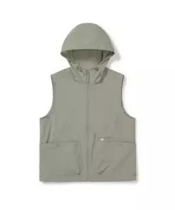 스노우피크 어패럴 루트 여성 후드 베스트 S26MWRVE65 Khaki Gray