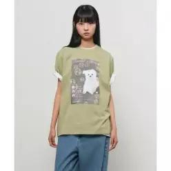 제너럴아이디어 GENERALIDEA 라이브 스트리밍 도그 반팔티 [LIGHT KHAKI] GF2LTS539 GF2LTS539LK 238440