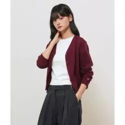 제너럴아이디어 GENERALIDEA 릴렉스드 핏 브이넥 가디건 [PLUM] GF2LKC547 GF2LKC547PL 238407