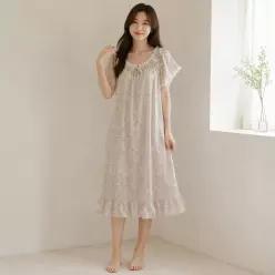 바바라 언더웨어 시원한 여성 지지미 오렌지 홈웨어 AGW4626LO ZAV446